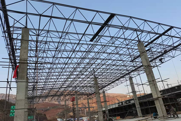 酒泉钢结构网架图片